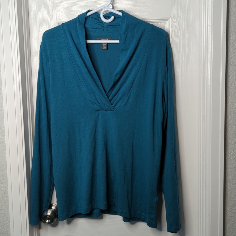 Kenneth Cole REACTION V neck long sleeve shirt size XL